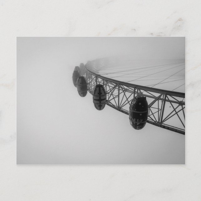Carte Postale Oeil de Londres en brouillard épais (Devant)