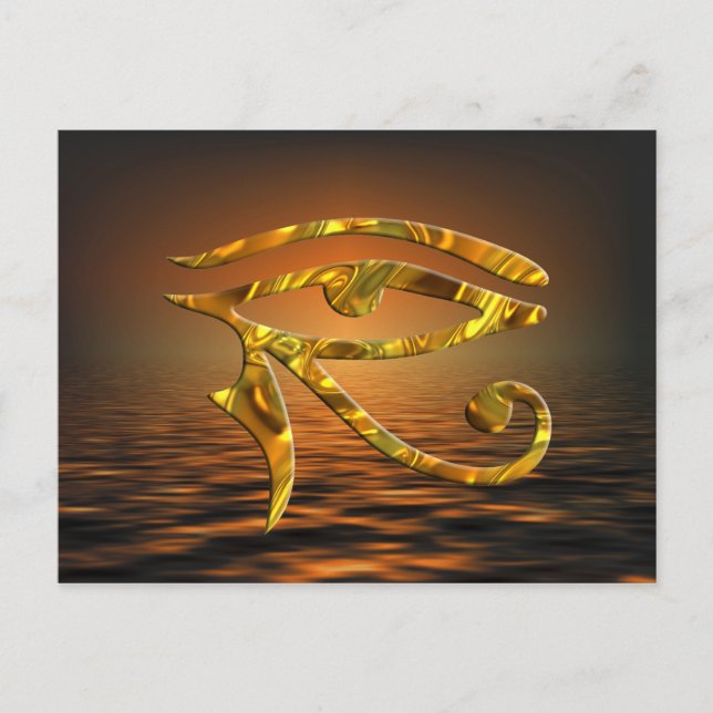 Carte Postale OEil d'Horus - OR (Devant)