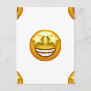 Carte Postale oeil étoile émoji