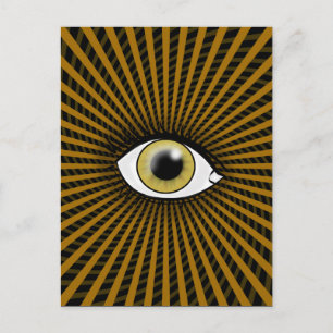 Carte Postale Œil Hypnotique Noisette