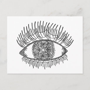 Carte Postale Oeil inspiré