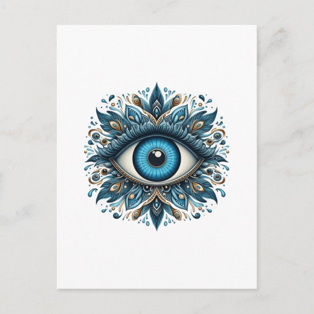 Carte Postale Oeil malin (Devant)