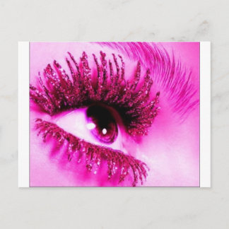 Carte Postale Oeil rose
