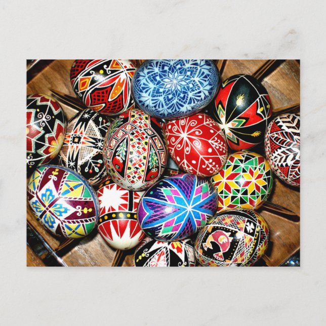 Carte Postale Oeuf de Pâques ukrainien (Devant)