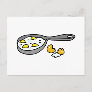 Carte Postale oeufs au plat