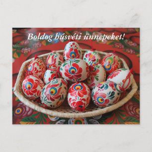Carte Postale OEufs de falaise hongariens traditionnels