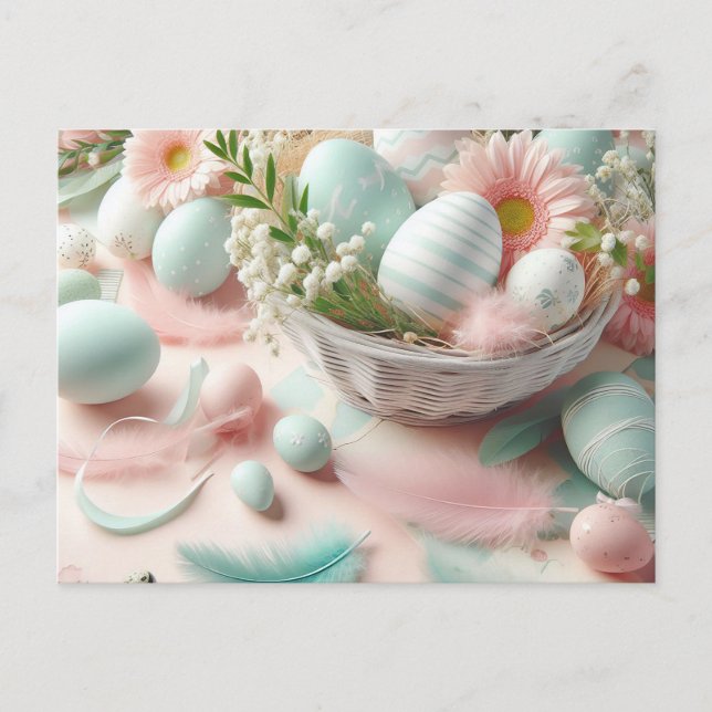Carte Postale Oeufs de Pâques (Devant)