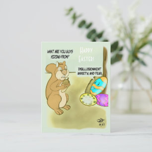 Carte Postale Œufs de Pâques cachés