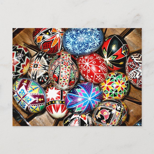 Carte postale Oeufs de Pâques ukrainiens (Devant)