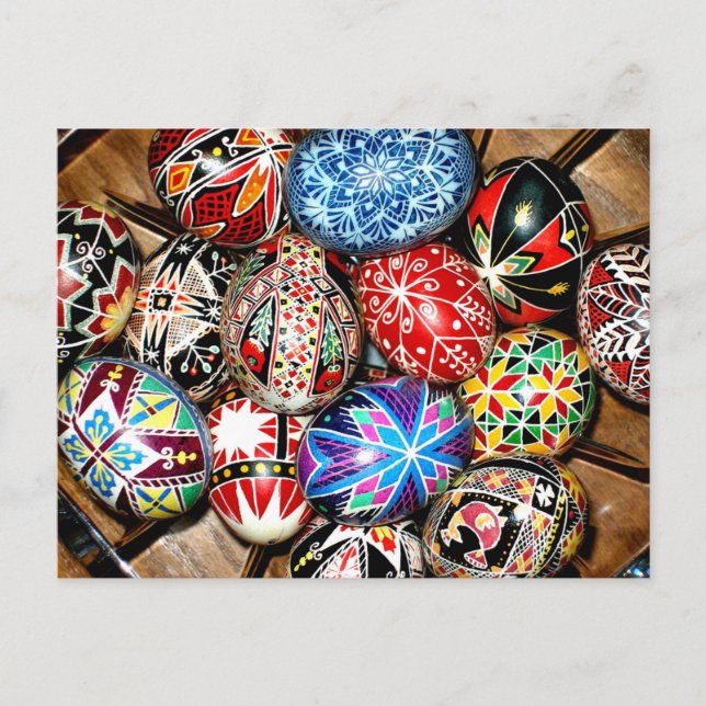 Carte Postale OEufs de Pâques ukrainiens (Devant)