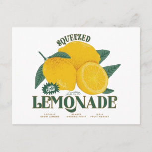 Carte Postale Œuvre d'art de fruit de citron frais – Été de Citr