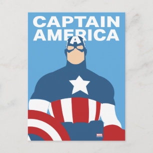 Carte Postale Œuvre d'art de personnage en couleur plate de Capt