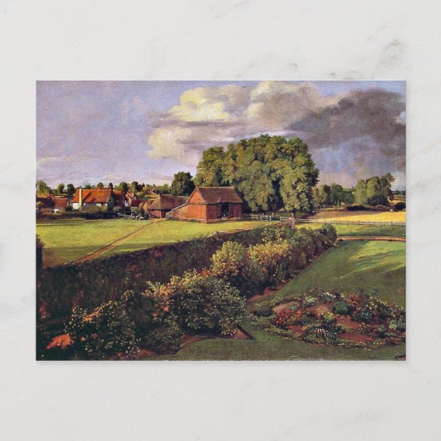 Carte Postale OEuvre d'art du jardin fleuri de Golding Constable (Devant)