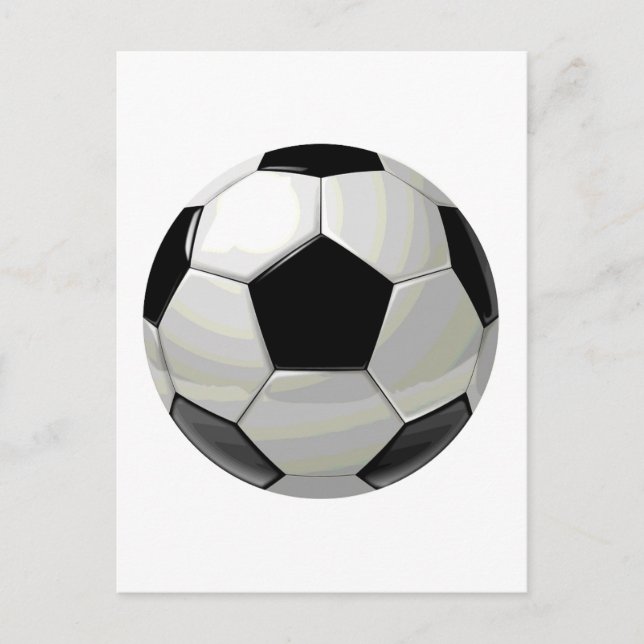 Carte Postale Oeuvre de soccer unique (Devant)