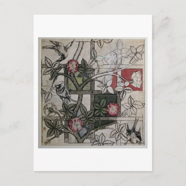 Carte Postale OEuvre originale pour la conception de papier pein (Devant)