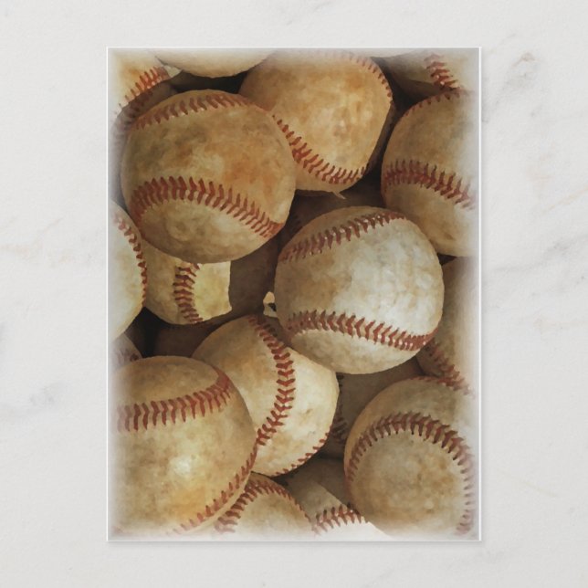 Carte Postale Oeuvre tendance de baseball (Devant)