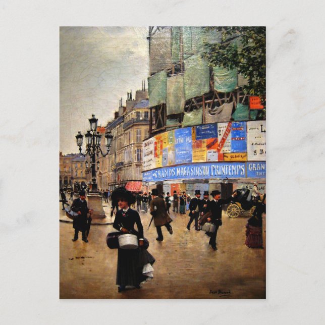 Carte Postale Oeuvres d'art de Paris, rue du Havre (Devant)