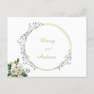 Carte postale officielle mariage