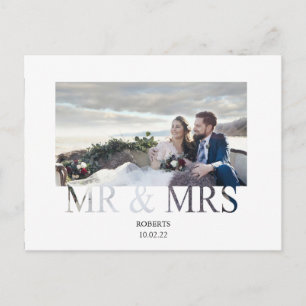 Carte Postale officiellement m. et mme mariage faire-part