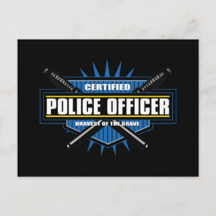 Carte Postale Officier de police certifié