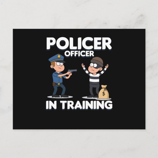 Carte Postale Officier De Police En Formation Policier Cop Don (Devant)