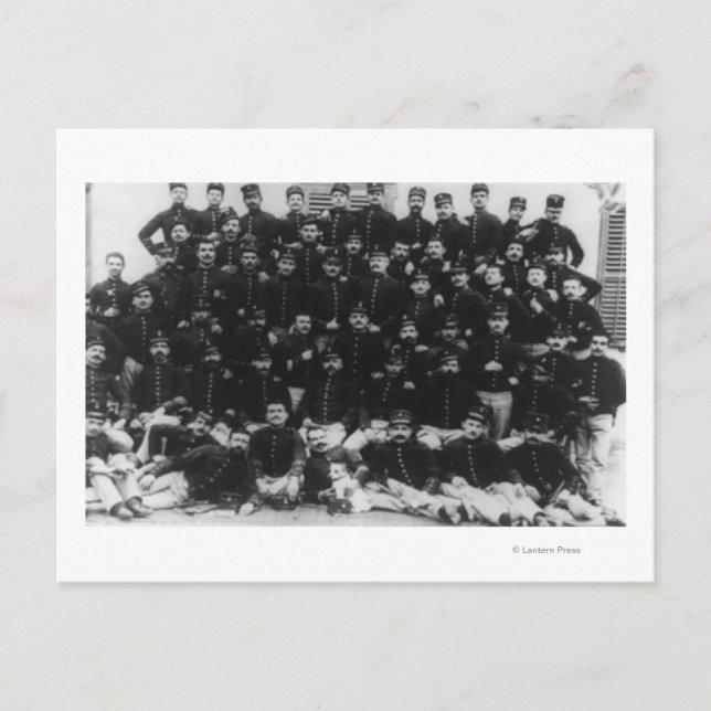Carte Postale Officiers d'infanterie grecs PhotographieGrèce (Devant)