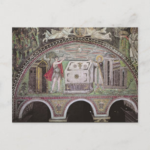 Carte Postale Offre Abel et Melchisedech à l'autel