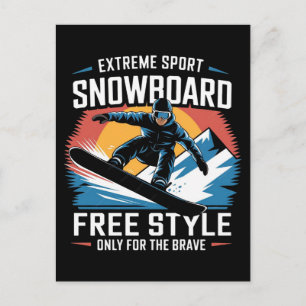 Carte Postale Offres de matériel de snowboard féminin pour cette