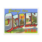 Carte postale Ogden, Utah Big Letters