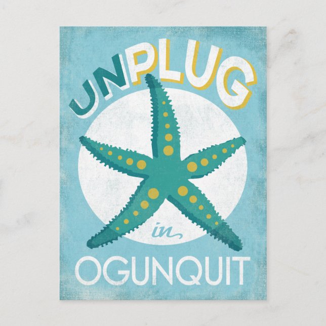 Carte Postale Ogunquit Starfish Beach Nautique (Devant)