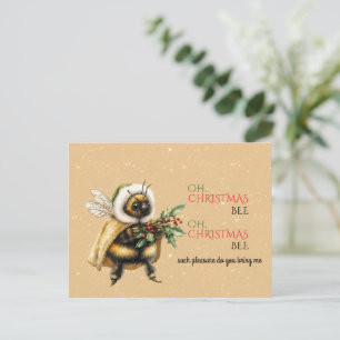 Carte Postale Oh, Abeille de Noël, Oh, Abeille de Noël