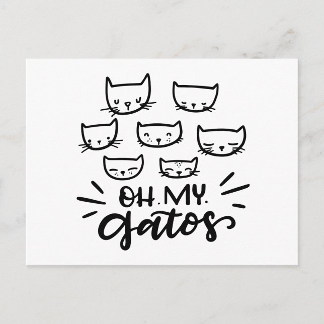 Carte Postale Oh My Gatos (Devant)