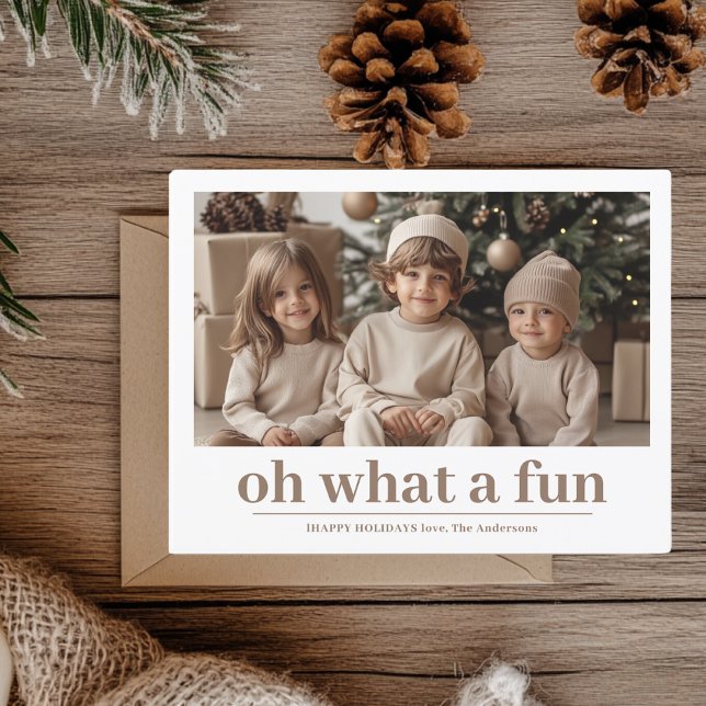 Carte Postale Oh Quel Amusant ! Photo personnelle de Joyeux Fête (Créateur téléchargé)