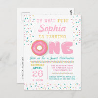 Oh Quelle Fête Donut Première Fête D'anniversaire