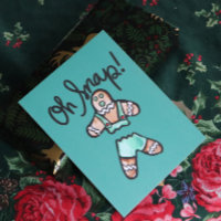 Oh Snap Gingerbread Homme art Noël Humour