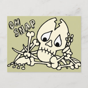 Carte Postale Oh Snap Skeleton