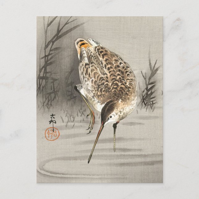 Carte Postale Ohara Koson Art Japonais, Oiseau (Devant)