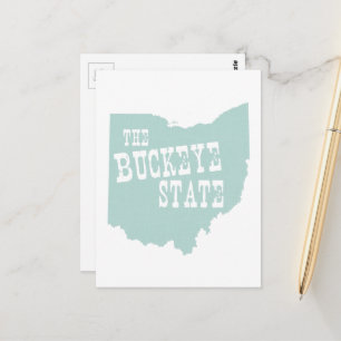 Carte Postale Ohio En Forme De Pseudo Le Buckeye Etat Ohioan