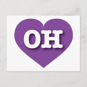 Carte Postale Ohio Purple Heart - J'aime OH