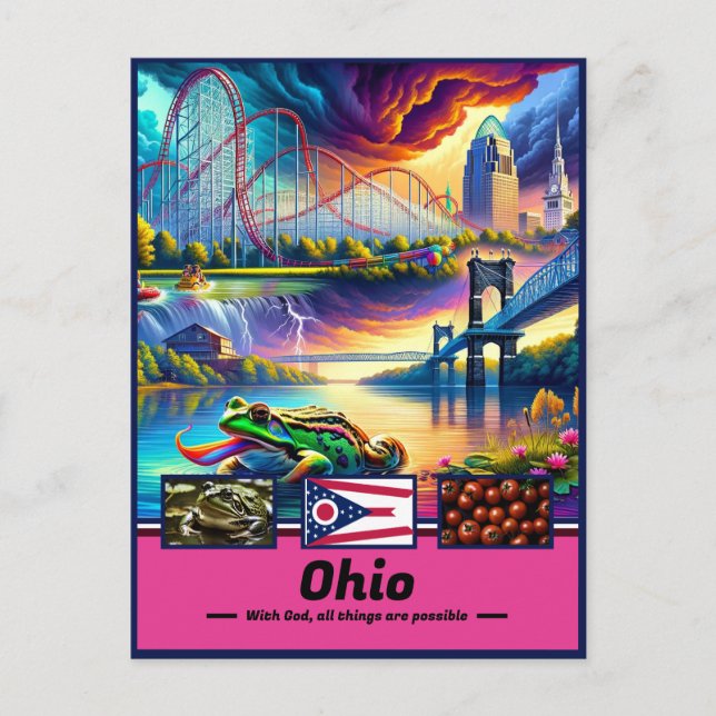 Carte Postale Ohio S'Interroge Sur Les Sites Iconiques (Devant)
