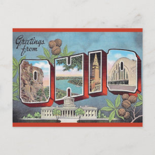 Carte Postale Ohio vintage