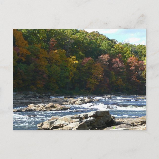 Carte Postale Ohiopyle River Rapids à l'automne Pennsylvanie Aut (Devant)