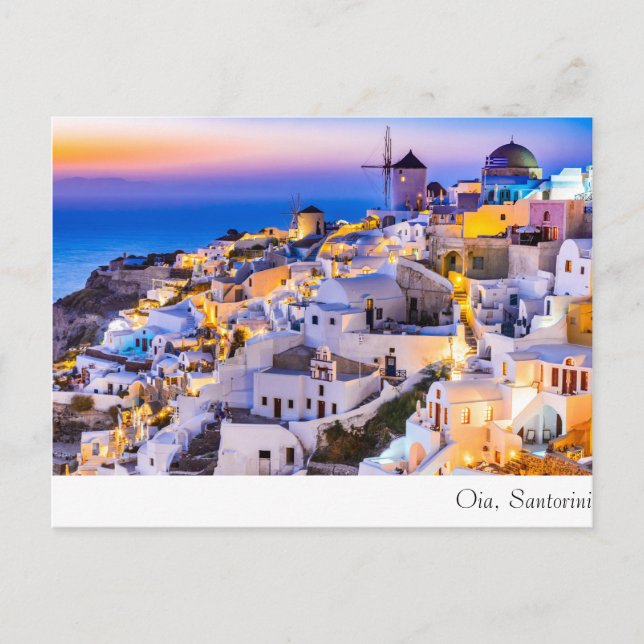 Carte Postale Oia Santorini (Devant)
