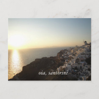 Carte Postale oia, santorini