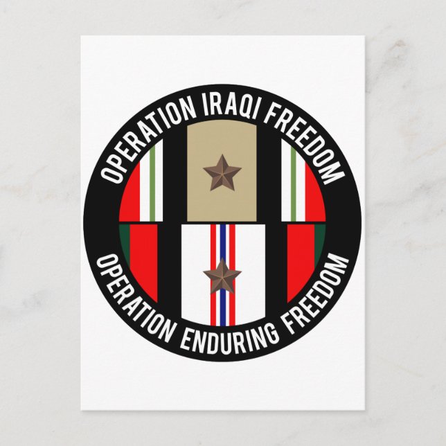 Carte Postale OIF - OEF 1 étoile (Devant)