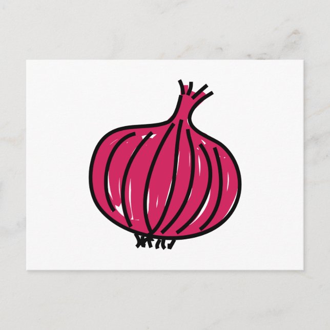 Carte Postale Oignon rouge (Devant)