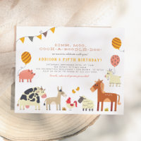 Oink Moo Cock-a-doodle-doo Fun Farm Birthday