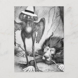 Carte Postale Oiseau de Jubjub et le Bandersnatch