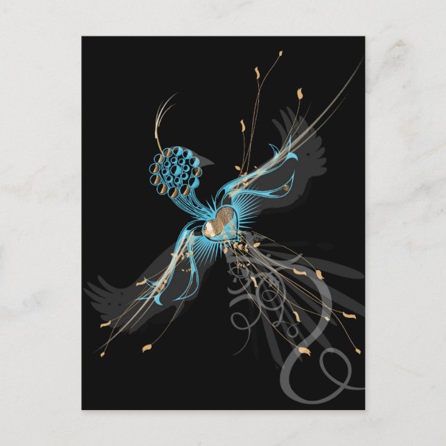 Carte Postale Oiseau de médecine (Devant)