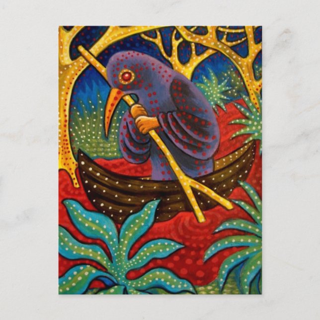 Carte Postale oiseau de médecine (Devant)